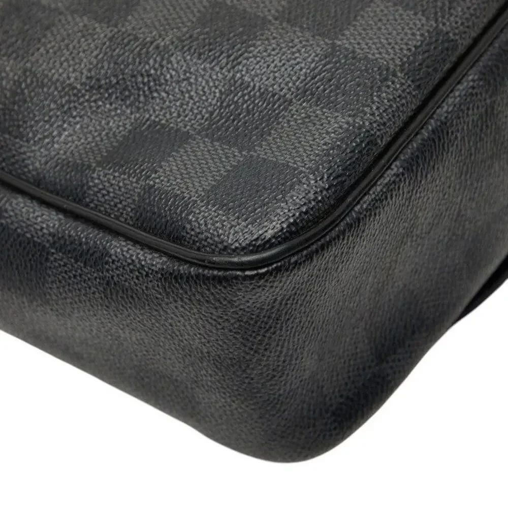 Louis Vuitton Damier Graphite Daniel MM Shoulder Bag Black